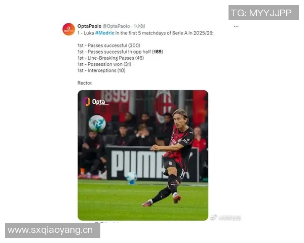 莫德里奇40岁依然闪耀意甲748次触球559次传球创纪录